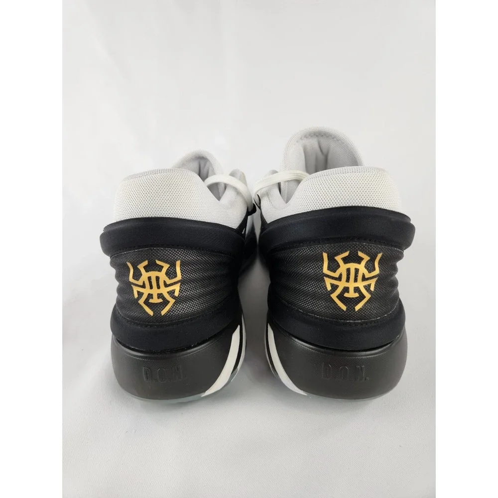 Adidas Men's D.O.N. Issue #2 Basketball Shoes White‎ Black Gold Sneakers Size 12
